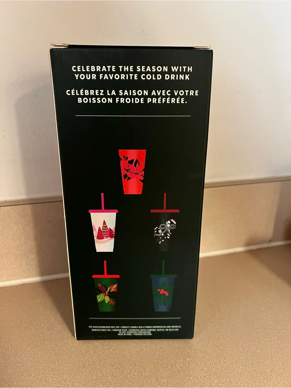 Starbucks Holiday Cup Set - Red, White, Green, Black